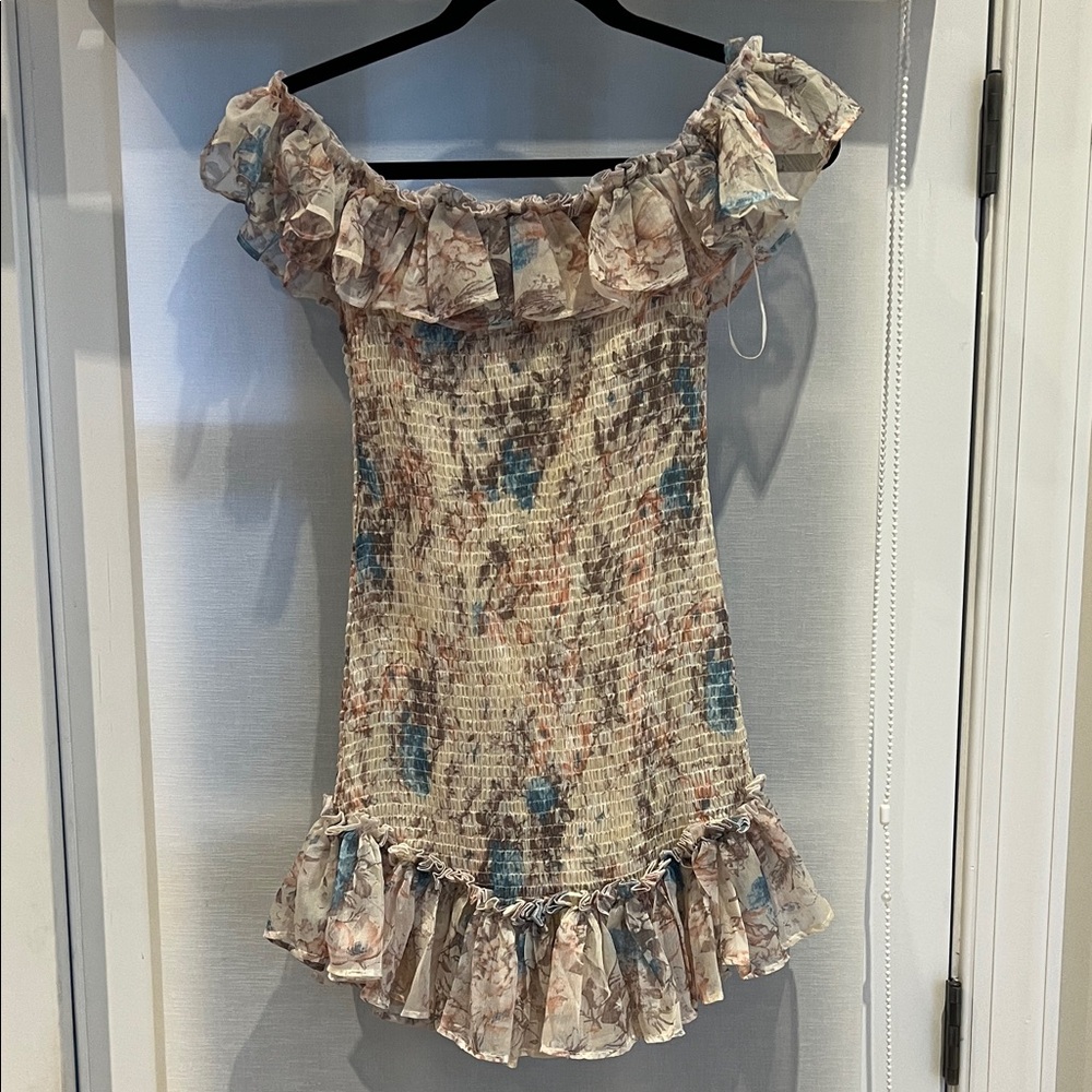 Floral Off-Shoulder Mini Dress